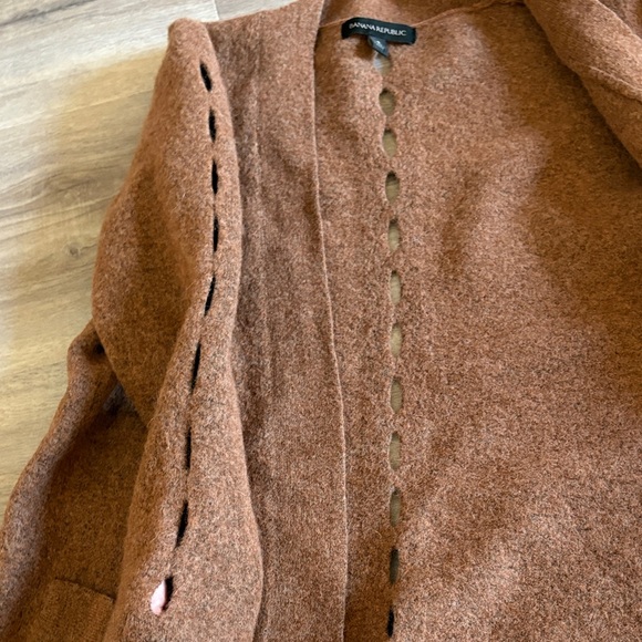 Banana Republic Rich Brown Open-Front Cardigan - Picture 4 of 4